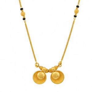 Twin Coin Gold Mangalsutra- 22K Jewellery