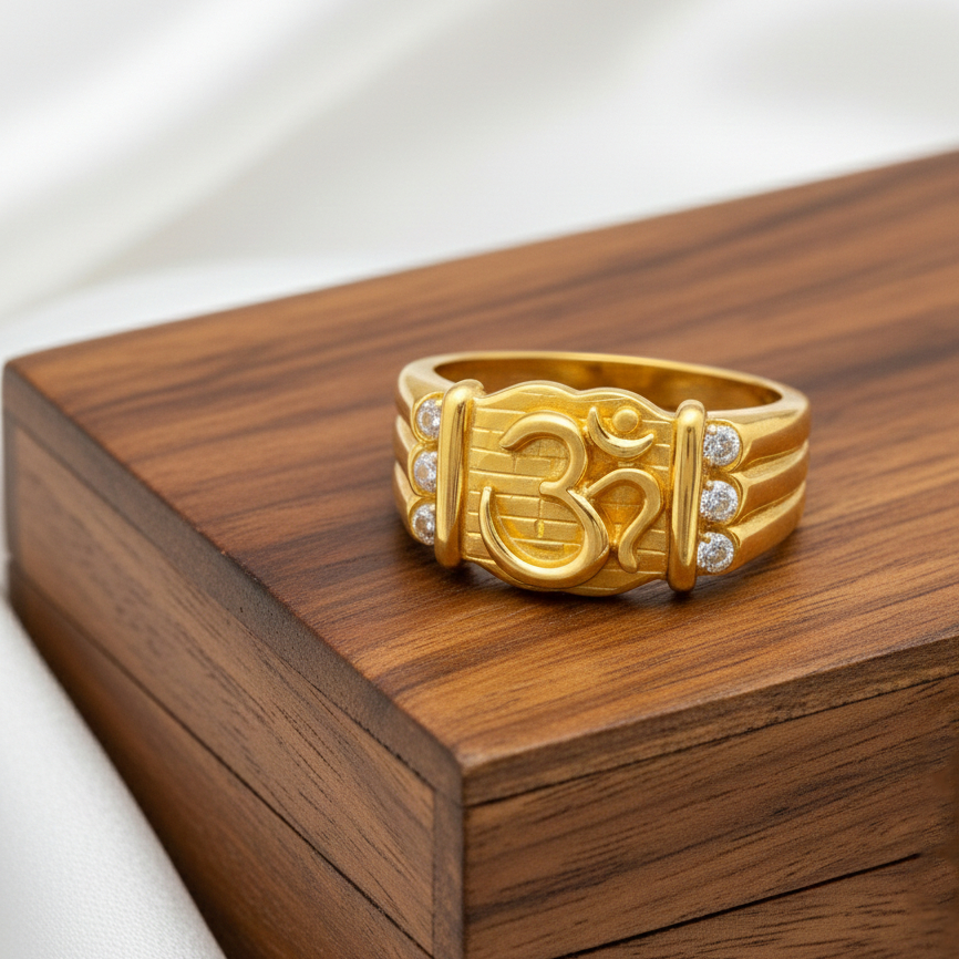 Aurum Valor Men's Gold Ring - 22K Jewellery Aurum Valor Men's Gold Ring - 22K Jewellery