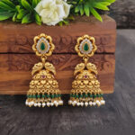 RAJASI TEMPLE GOLD JHUMKI- 22K JEWELLERY