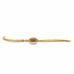 CELESTIA OVAL GOLD BRACELET- 22K JEWELLERY