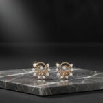 Moon Glow Diamond Earrings - 18K Jewellery