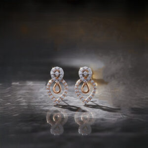 Glow Tear Diamond Earrings - 18K Jewellery