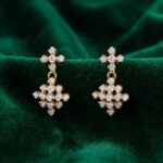 Crystal Drop Diamond Earrings - 18K Jewellery