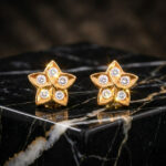 Star Bloom Diamond Earrings - 22K Jewellery
