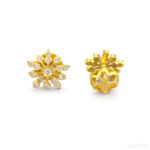 FLORAL FIREFLY GOLD STUDS- 22K JEWELLERY