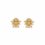 FLORAL FIREFLY GOLD STUDS- 22K JEWELLERY