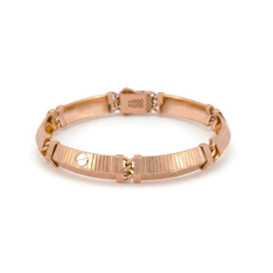 CROWN CREST GOLD BRACELET - 18K JEWELLERY