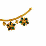 GOLDEN NAKSHI CHOKER - 22K JEWELLERY