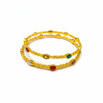 SPECTRUM TWIST GOLD BANGLES - 22K JEWELLERY