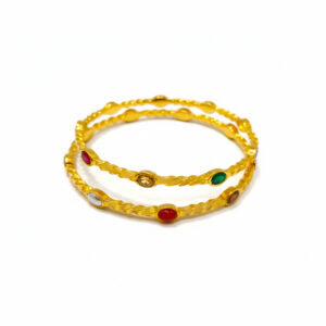 SPECTRUM TWIST GOLD BANGLES - 22K JEWELLERY