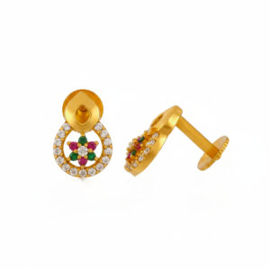 MEHER GLOW GOLD STUDS- 22K JEWELLERY
