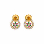 MEHER GLOW GOLD STUDS- 22K JEWELLERY