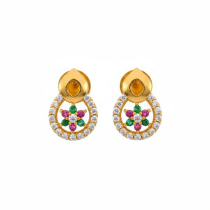 MEHER GLOW GOLD STUDS- 22K JEWELLERY