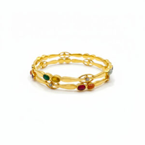 NAVRATNA INFINITY GOLD BANGLES - 22K JEWELLERY
