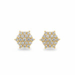 SUNBEAM FLORAL GOLD STUDS- 22K JEWELLERY