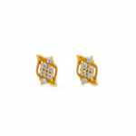 DAILY RADIANCE CZ GOLD STUDS- 22K JEWELLERY
