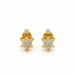 SERENE SHINE CZ GOLD STUDS- 22K JEWELLERY