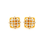 ICY DAZZLE CZ GOLD STUDS- 22K JEWELLERY