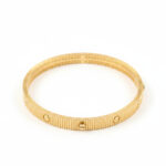 SUNRAY TEXTURE GOLD BRACELET - 18K JEWELLERY