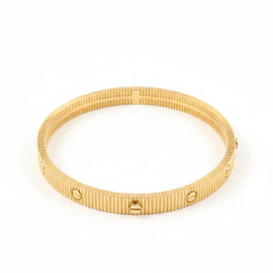 SUNRAY TEXTURE GOLD BRACELET - 18K JEWELLERY