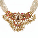 Temple Pearl Necklace - 22K Jewellery