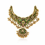 Traditional Temple Gold Choker - 22K Jewellery