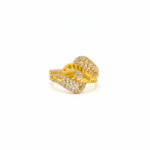 GOLDEN FEATHER GLOW GOLD RING - 22K JEWELLERY