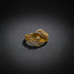 GOLDEN FEATHER GLOW GOLD RING - 22K JEWELLERY