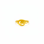 GOLDEN BLOSSOM SWIRL RING - 22K JEWELLERY