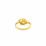 GOLDEN BLOSSOM SWIRL RING - 22K JEWELLERY