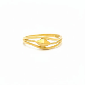 RADIANT RHOMBUS GOLD RING - 22K JEWELLERY