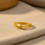 RADIANT RHOMBUS GOLD RING - 22K JEWELLERY