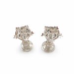 PADMAJYOT SILVER DIYA PAIR- 925 STERLING SILVER