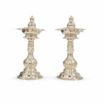 PADMAJYOT SILVER DIYA PAIR- 925 STERLING SILVER