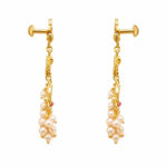 RAJVANI PEARL GOLD DANGLERS- 22K JEWELLERY