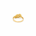 GRACEFUL INTERLOCK GOLD RING - 22K JEWELLERY