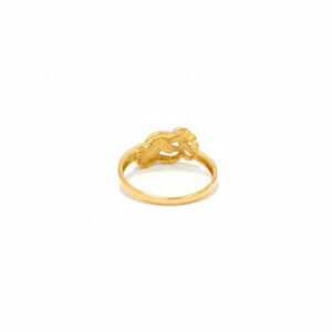 GRACEFUL INTERLOCK GOLD RING - 22K JEWELLERY