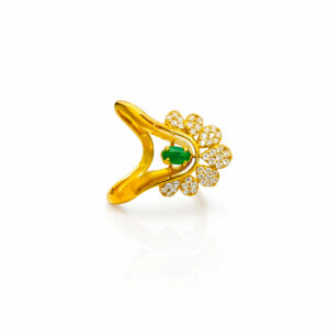 RANI GREEN RADIANCE GOLD RING - 22K JEWELLERY
