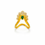 RANI GREEN RADIANCE GOLD RING - 22K JEWELLERY