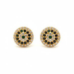 ROYAL CIRCLE GOLD EARRINGS - 22K JEWELLERY