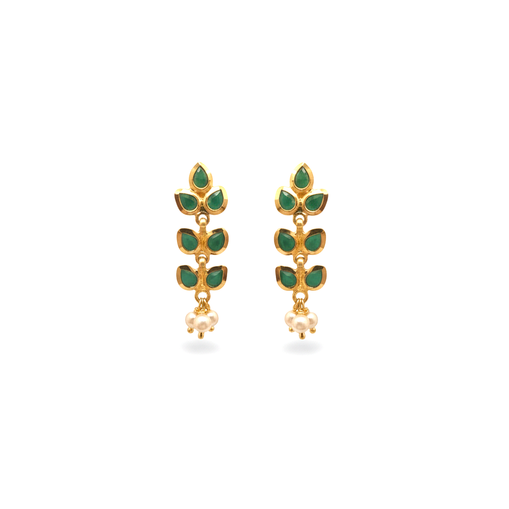 VERDANT VINE GOLD EARRINGS - 22K JEWELLERY VERDANT VINE GOLD EARRINGS - 22K JEWELLERY