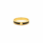 DUO FLORA ROPE GOLD RING - 22K JEWELLERY