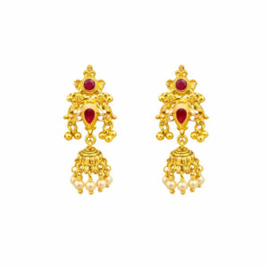 KUMUDINI HERITAGE GOLD JHUMKAS - 22K JEWELLERY
