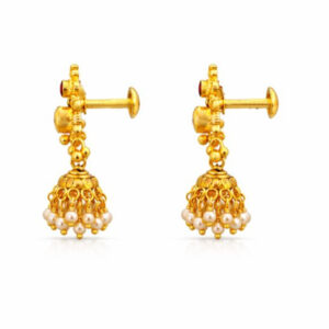 KUMUDINI HERITAGE GOLD JHUMKAS - 22K JEWELLERY