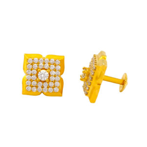 NOBLE RADIANCE CZ STUDS- 22K JEWELLERY
