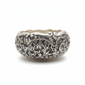 VIRASAT ANTIQUE SILVER BOWL - 925 STERLING SILVER