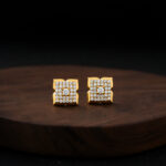 NOBLE RADIANCE CZ STUDS- 22K JEWELLERY