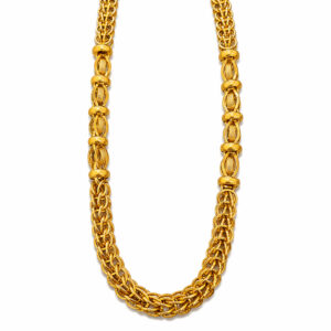 MAHARAJ WEAVE GOLD CHAIN FOR MEN- 22K JEWELLERY
