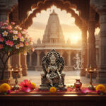 LOTUS VISHNU ANTIQUE SILVER IDOL - 925 STERLING SILVER