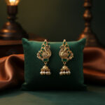 MAYURA GREEN GOLD JHUMKAS - 22K JEWELLERY